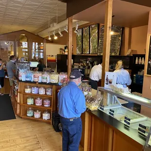 customers at counter