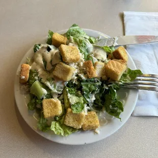 Caesar Salad $1.50 upgrade.