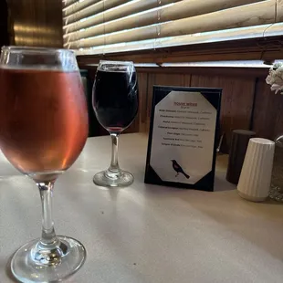 $8 pour, House Wines.