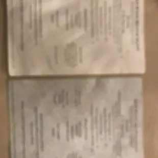 Menus