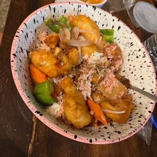Sweet &amp; Sour Chicken Dinner Combo