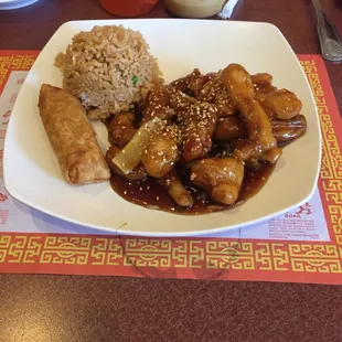 Great food, great service.  Red Wok is the best Chinese food I've ever had.  Pictured is the Sesame Chicken.  I will definitely be back.