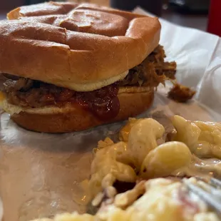 Pulled pork sandwich