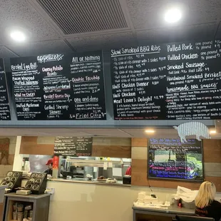 Menu 1 over counter