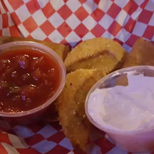 Very good mini tacos deep fried