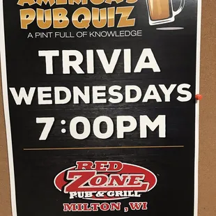 trivia wednesday 7pm