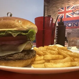 Mushroom Swiss Burger