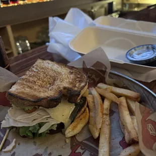 Turkey sandwich was fire