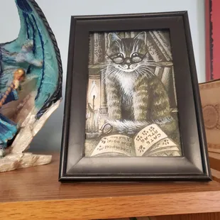 He is trying to READ