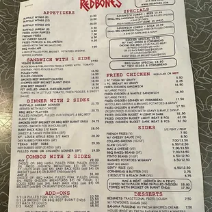 Menu as of 10.3.24