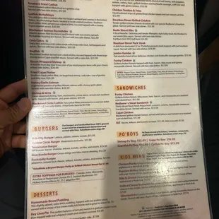 sushi and sashimi, menu