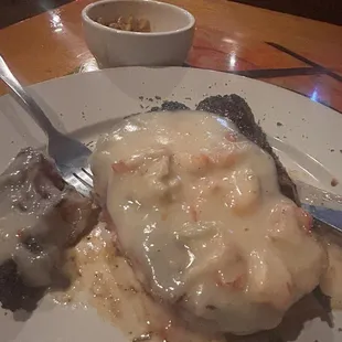 Cajun Ribeye with Maque choux side