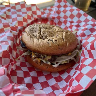 Redbud Double Cheeseburger