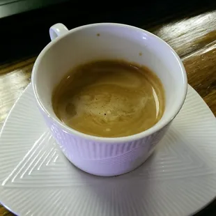 "undertoe" half and half and espresso. Delicious.