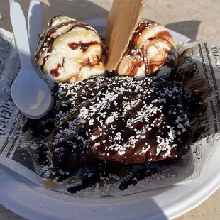 Brownie ice cream