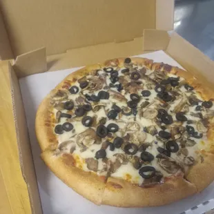 a pizza in a box