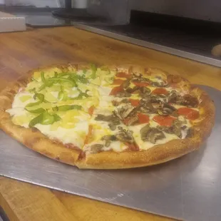 pizza, food