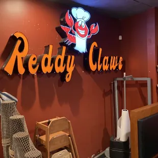 the restaurant&apos;s signage