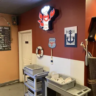 the inside of a restaurant