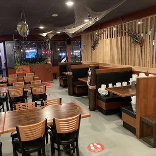 interior, sushi and sashimi