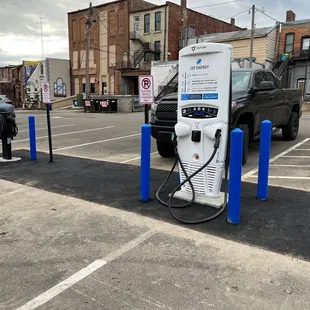 The new charging stations right next to the entrance!