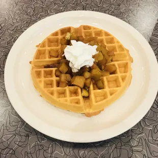 food, waffles