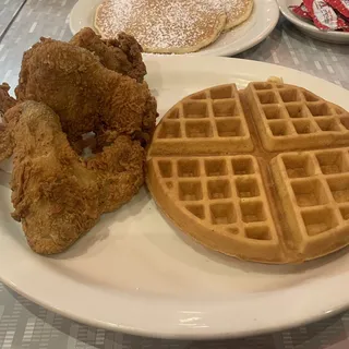Chick & Waffles with 3 Wings