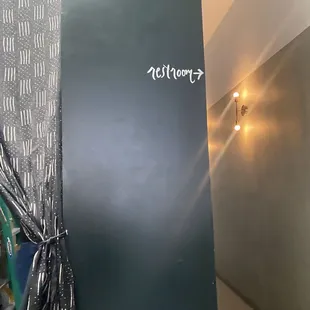 Restroom sign