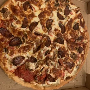 Andouille and mushroom