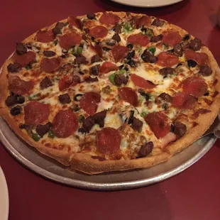 Deluxe thin bread pizza...