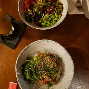 Poke bowls