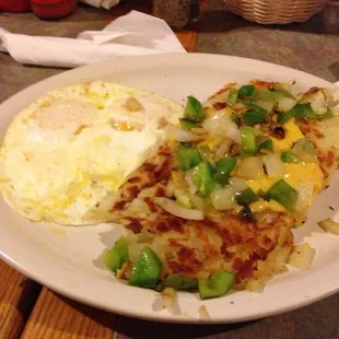Hashbrowns w/OM eggs