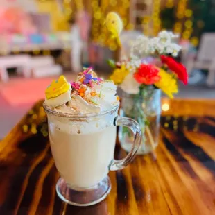 Chai latte during Easter weekend