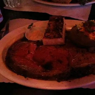 My med-rare prime and pbr. STAY AWAY!!!