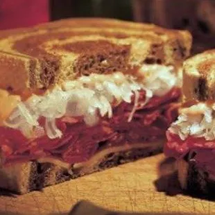 Slow cooked Ruben sandwich