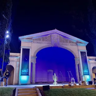 Stage at night