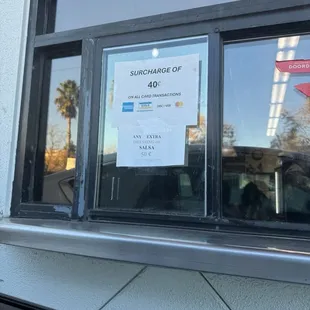 Extra Charges for Credit Cards
