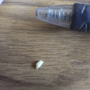 This was in the burger meet. It&apos;s not my bone or my tooth. Resembles a tooth chip, was super hard. It didn&apos;t chip my tooth, came close.