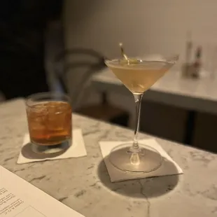 Manhattan &amp; Dirty Martini