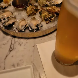 oysters, shellfish, mussels, oysters and mussels, food