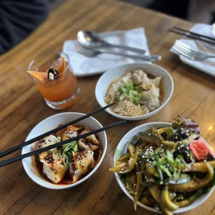 Potstickers and Cucumbers