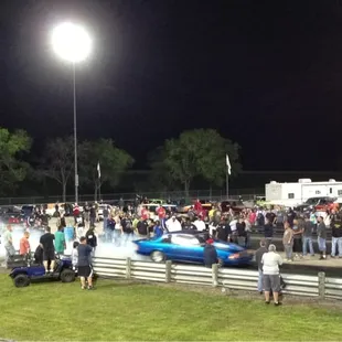 Saturday night drag racing