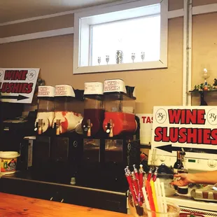 a counter with a variety of items