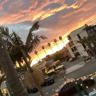 Sunset from the 2nd floor balcony