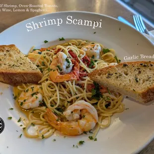 Weekly Special: Shrimp Scampi...served with a small salad