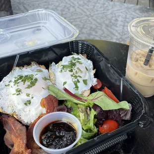 a meal in a plastic container