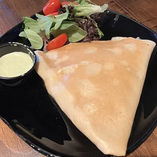 Hawaiian crepe $13.99 - manchego cheese, ham, pineapple