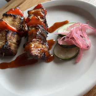 Pork Belly Kabobs