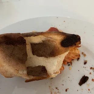 The dough of the pizza