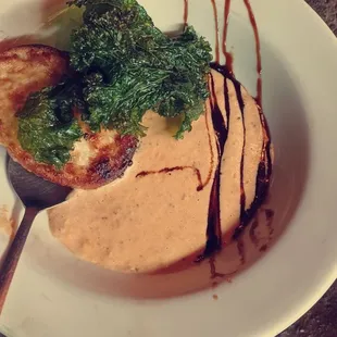 Tomato soup and grilled cheese